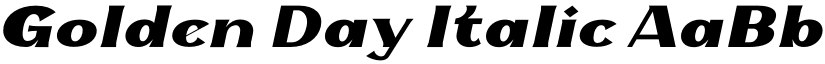 Golden Day Italic font