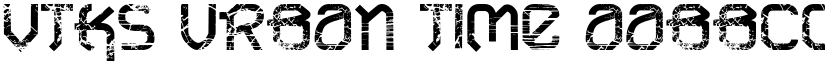 VTKS URBAN TIME font