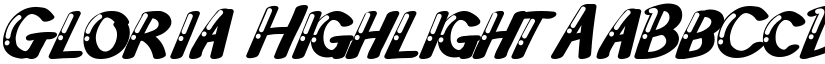 Gloria Highlight font