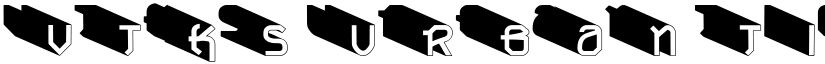 vtks urban time super 3d font