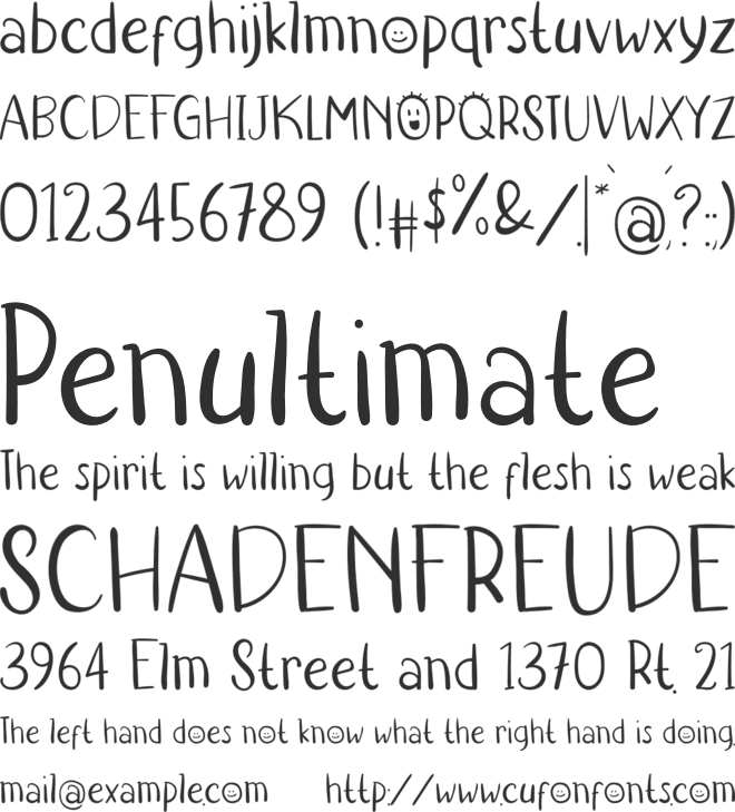 Kido Project font preview