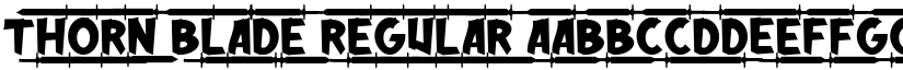 Thorn Blade Regular font
