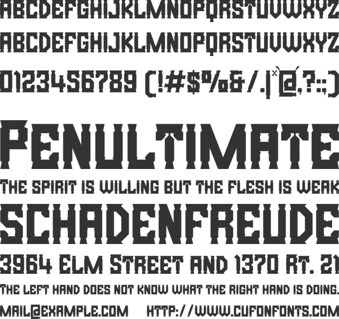 Bristle Creek font preview