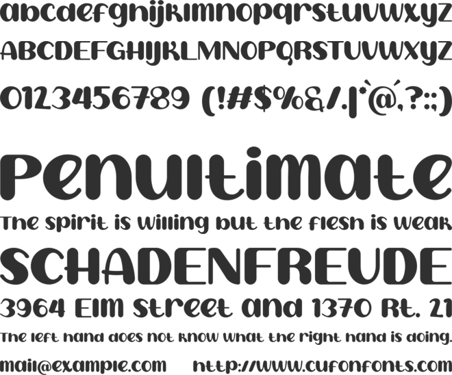 Sweet Creamy font preview