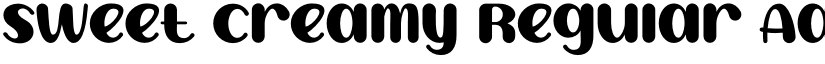 Sweet Creamy Regular font