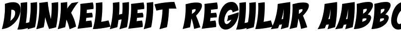 Dunkelheit Regular font