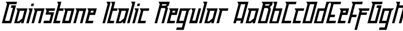 Gainstone Italic Regular font