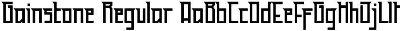 Gainstone Regular font