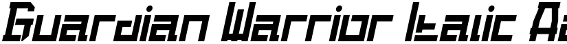 Guardian Warrior Italic font