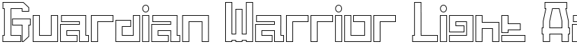 Guardian Warrior Light font