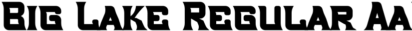 Big Lake Regular font