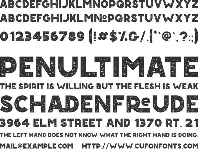 Road Summer font preview