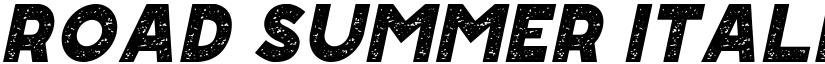 Road Summer Italic font