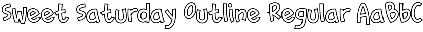 Sweet Saturday Outline Regular font