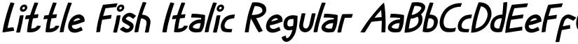 Little Fish Italic Regular font