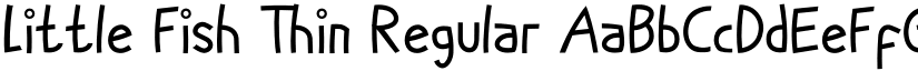 Little Fish Thin Regular font