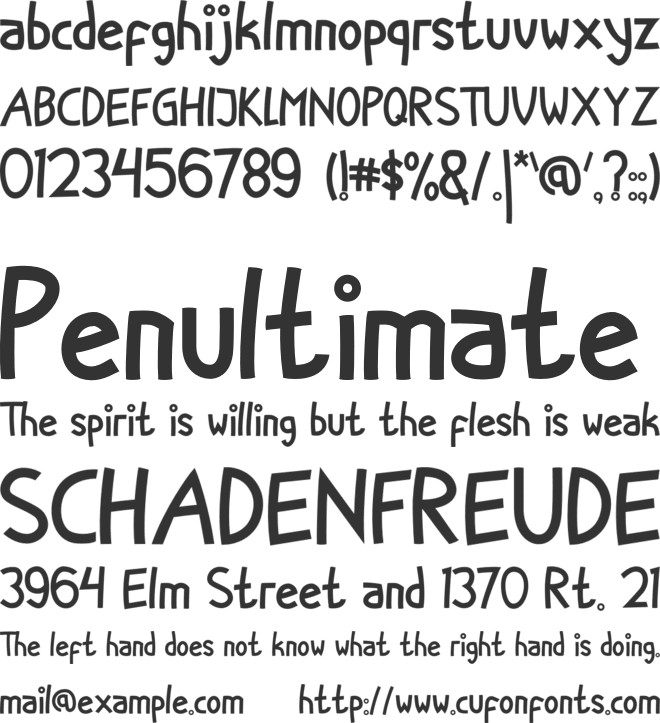 Little Fish font preview