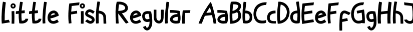 Little Fish Regular font