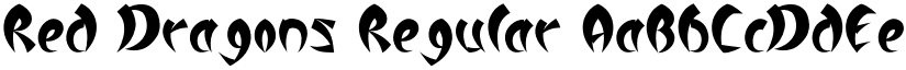 Red Dragons Regular font