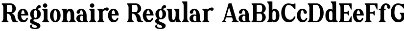 Regionaire Regular font