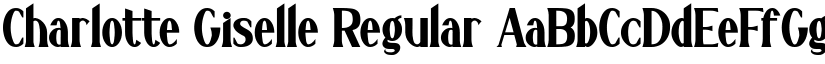 Charlotte Giselle Regular font