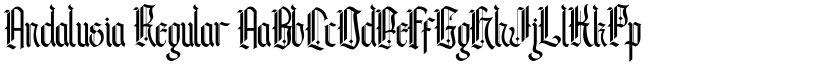 Andalusia Regular font