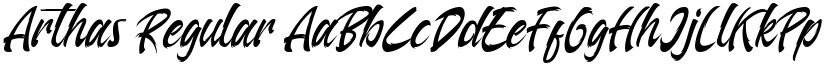 Arthas Regular font