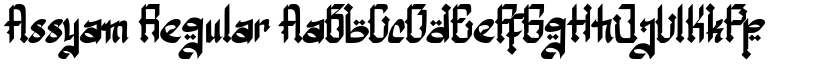 Assyam Regular font