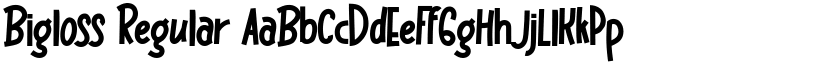 Bigloss Regular font