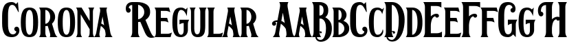Corona Regular font