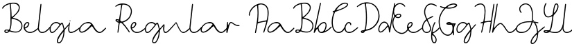 Belgia Regular font