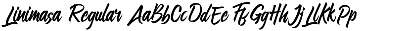 Linimasa Regular font