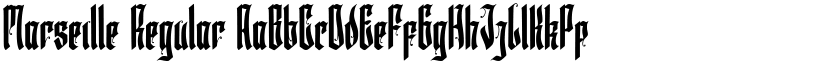 Marseille Regular font