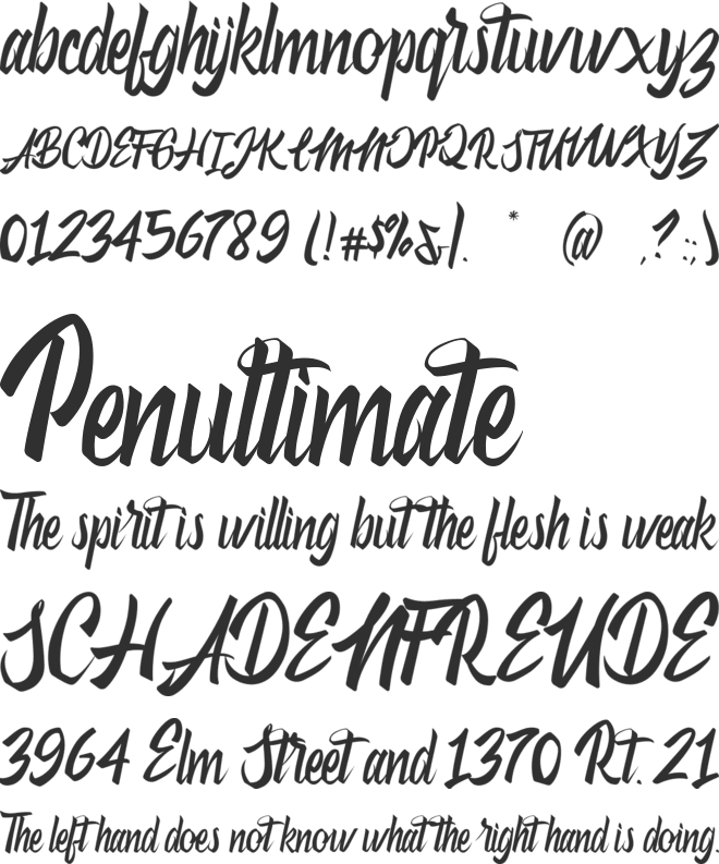Antheme font preview
