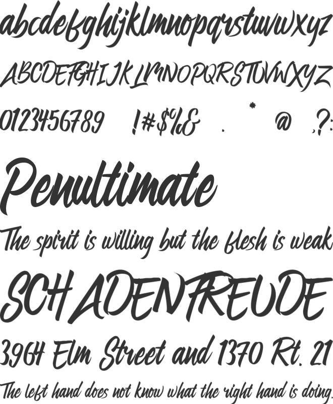 Preteoria font preview