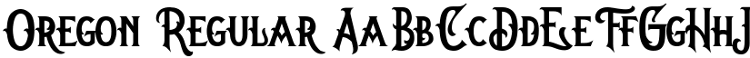 Oregon Regular font