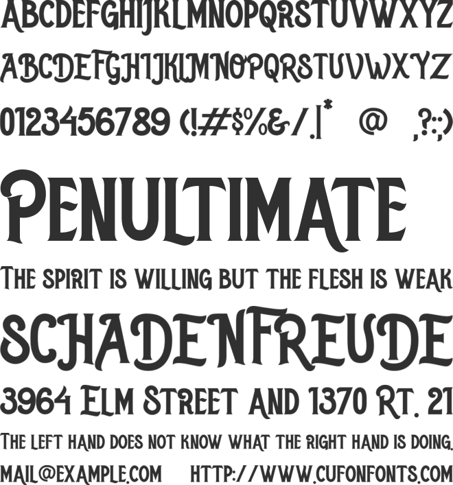 Robusta font preview