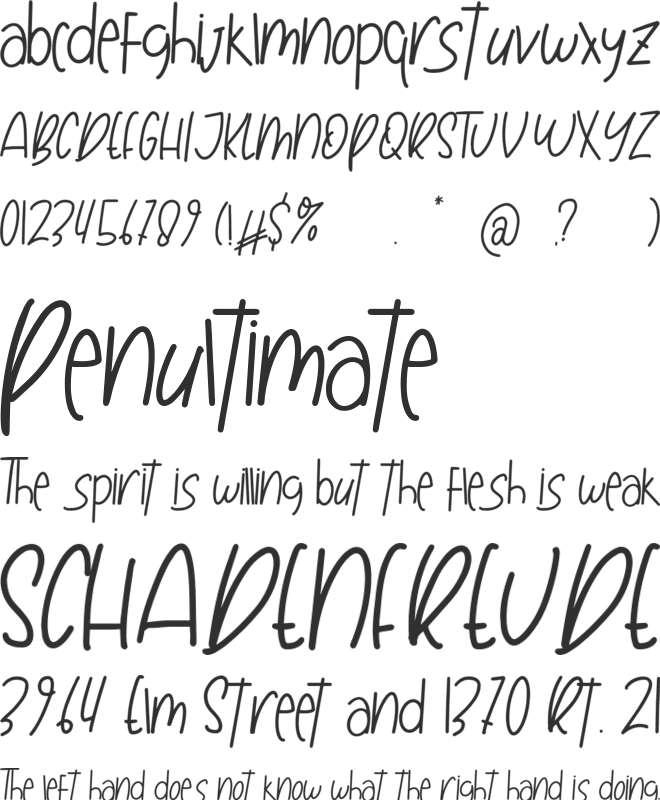 Swit Pruit font preview