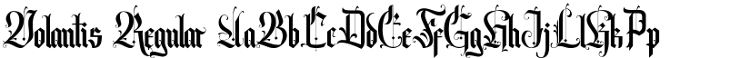 Volantis Regular font