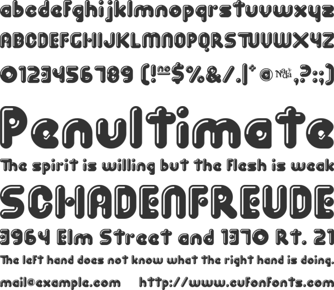 Spit Shine font preview