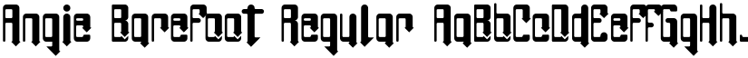 Angie BareFoot Regular font