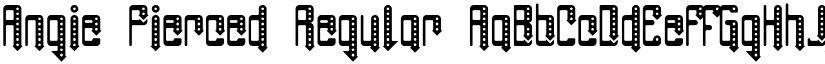 Angie Pierced Regular font