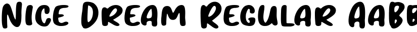 Nice Dream Regular font