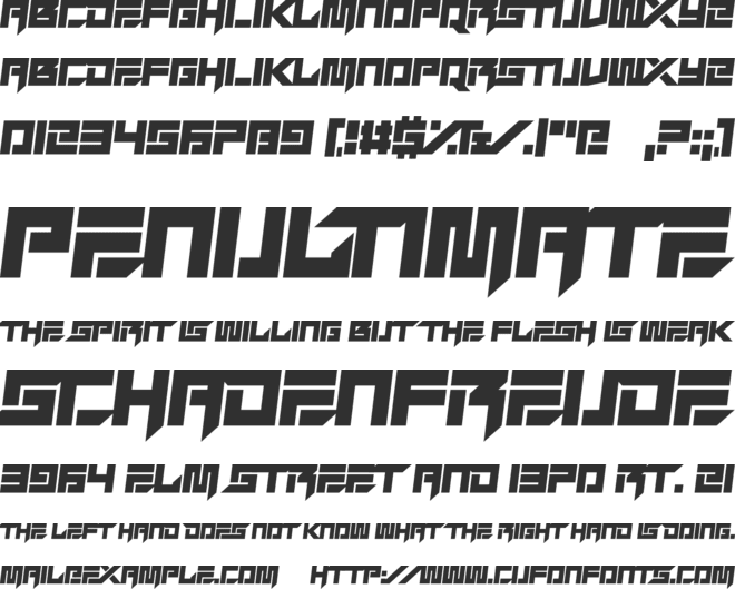 Lucid Streams font preview