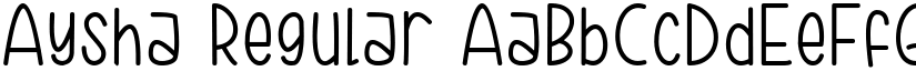 Aysha Regular font