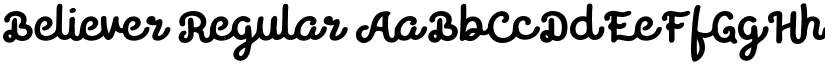 Believer Regular font