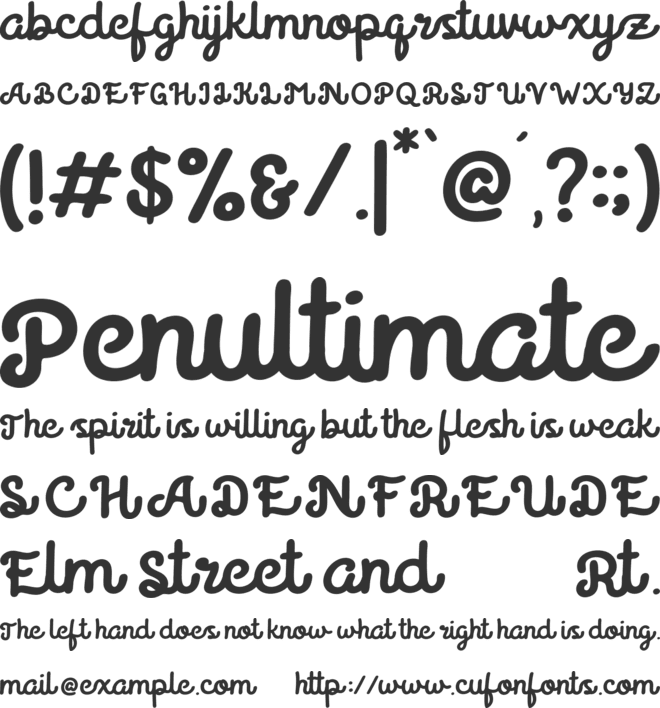 Believer font preview