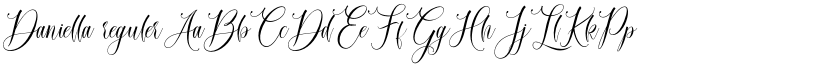 Daniella reguler font