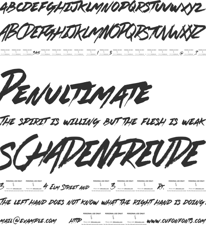 Great Beast (PERSONAL USE ONLY) font preview