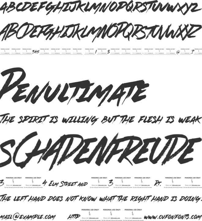 Great Beast (PERSONAL USE ONLY) font preview